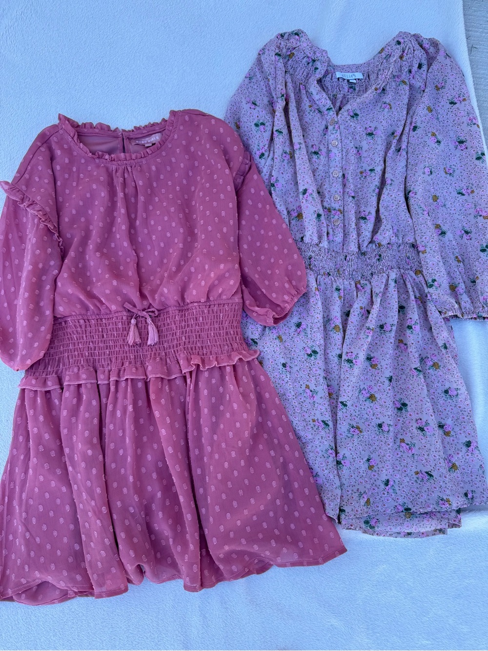 Girls Pink Smocked Dress bundle